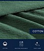 Color:Dark Hunter - Image 5 - Ripple Textured Cove Cotton Dobby Bed Blanket