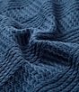 Color:Navy - Image 3 - Rope Stripe Bed Blanket