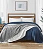 Color:Navy - Image 4 - Rope Stripe Bed Blanket