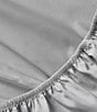 Nautica Solid Cotton Rich Blend 180-Thread Count Fitted Sheet, Color:Grey Haze - Image 3