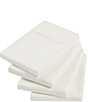 Nautica Solid Cotton Rich Blend 180-Thread Count Fitted Sheet, Color:Deck White - Image 9
