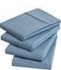 Nautica Solid Cotton Rich Blend 180-Thread Count Fitted Sheet, Color:Lake Blue - Image 7