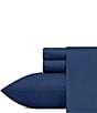 Color:Captains Blue - Image 1 - Solid Cotton Sheet Set