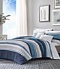 Color:Navy - Image 1 - Westport Navy Comforter & Pillow Set