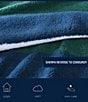 Nautica Wilton Sherpa Ultra Soft Sherpa Throw Blanket, Color:Green - Image 4