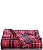 Color:Red - Image 1 - Winter Tattersall Red Ultra Soft Plush Fleece Blanket