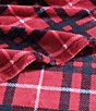 Color:Red - Image 4 - Winter Tattersall Red Ultra Soft Plush Fleece Blanket