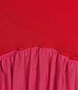 Never Fully Dressed Angelina Crew Neckline Short Sleeve Sheer Ruffle Tier Dress, Color:Red - Image 3