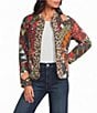 Never Fully Dressed Casablanca Printed Reversible Round Neck Long Sleeve Quilted Coat - Image 4