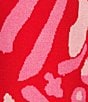 Never Fully Dressed Crew Neck Long Sleeve Valentine Animal Cardigan, Color:Pink - Image 4