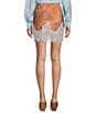 Never Fully Dressed Deer Print Maeva Printed Slip Mini Skirt - Image 2