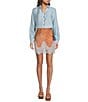 Never Fully Dressed Deer Print Maeva Printed Slip Mini Skirt - Image 4