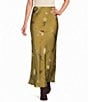 Never Fully Dressed Dorris Mystical Printed Satin Maxi Skirt - Image 1