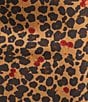 Never Fully Dressed Dorris Satin Leopard Print Cherry Motif Maxi Skirt, Color:Leopard Print - Image 4