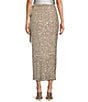 Never Fully Dressed Jaspre Wrap Sequin Skirt, Color:Silver - Image 3
