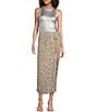 Never Fully Dressed Jaspre Wrap Sequin Skirt, Color:Silver - Image 4