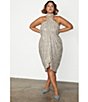 Never Fully Dressed Jaspre Wrap Sequin Skirt, Color:Silver - Image 9