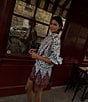Never Fully Dressed Maeva Deer Printed Lace Hem Mini Skirt - Image 6