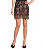 Never Fully Dressed Maeva Leopard Bow Printed Lace Hem Mini Skirt - Image 1