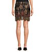 Never Fully Dressed Maeva Leopard Bow Printed Lace Hem Mini Skirt - Image 2