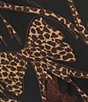 Never Fully Dressed Maeva Leopard Bow Printed Lace Hem Mini Skirt - Image 4