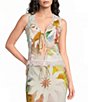 Never Fully Dressed Maisie Abstract Soleil V-Neck Sleeveless Lace Trim Tie Front Coordinating Top - Image 1