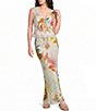 Never Fully Dressed Maisie Abstract Soleil V-Neck Sleeveless Lace Trim Tie Front Coordinating Top - Image 3