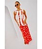 Never Fully Dressed Marina Fish Print Crew Neck Sleeveless Coordinating Waistcoat, Color:White - Image 6
