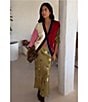 Never Fully Dressed Martha Mystical Printed Split V Long Sleeve Button Front Knit Cardigan - Image 5