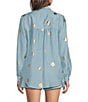 Never Fully Dressed Miley Sun Printed Collared Long Sleeve Button Front Coordinating Shirt - Image 2