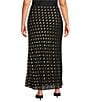 Never Fully Dressed Plus Size Dorris Gold Fleck Maxi Slip Skirt - Image 2