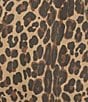 Never Fully Dressed Plus Size Leopard Print Long Sleeve Denim Trench Coat, Color:Brown - Image 4