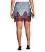 Never Fully Dressed Plus Size Maeva Deer Printed Lace Hem Mini Skirt - Image 2