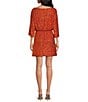 Never Fully Dressed Sequin Tilly Off The Shoulder Long Sleeve Mini Dress, Color:Orange - Image 2