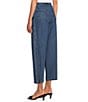Never Fully Dressed Studded Structure Barrel Denim Jeans, Color:Blue - Image 4