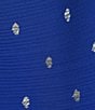 Never Fully Dressed Tilly Plisse Silver Fleck Print One Shoulder Neck Short Sleeve Midi Dress, Color:Blue - Image 3