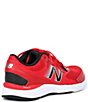 Color:Team Red/Black/Silver Metallic - Image 2 - Boys' 680 V6 Leather And Mesh Lace-Up Running Shoes (Youth)