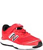 Color:Team Red/Black/Silver Metallic - Image 1 - Boys' 680 V6 Leather And Mesh Running Shoes (Youth)