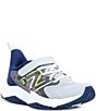 New Balance Boys' Rave Run V2 Hook-and-Loop Running Shoes (Youth), Color:Granite/Inkwell/Pixel Green - Image 1