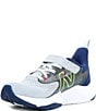 New Balance Boys' Rave Run V2 Hook-and-Loop Running Shoes (Youth), Color:Granite/Inkwell/Pixel Green - Image 4