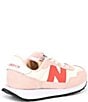 Color:Oyster Pink/Mars Red - Image 2 - Girls' 237 Bungee Sneakers (Toddler)