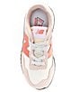 Color:Oyster Pink/Mars Red - Image 5 - Girls' 237 Bungee Sneakers (Youth)