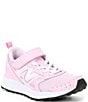 Color:Light Raspberry/Pink Sugar - Image 1 - Girls' Fresh Foam 650 Bungee Lace Alternative Closure Sneakers (Toddler)