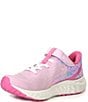 Color:Light Raspberry/Real Pink - Image 4 - Girls' Fresh Foam Arishi V4 Bungee Lace with Top Strap Sneakers (Youth)