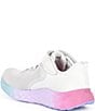 New Balance Girls' Fresh Foam Arishi V4 Hook-and-Loop Running Shoes (Youth), Color:New Grey Matter/Mid Century Pink/Lilac Glo - Image 3