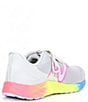 Color:Light Aluminum/Cyper Lilac/Neon Pink - Image 2 - Girls' Fresh Foam Arishi V4 Running Shoes (Youth)