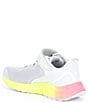 Color:Light Aluminum/Cyber Lilac/Neon Pink - Image 3 - Girls' Fresh Foam Arishi V4 Alternative Closure Running Shoes (Youth)