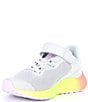 Color:Light Aluminum/Cyber Lilac/Neon Pink - Image 4 - Girls' Fresh Foam Arishi V4 Alternative Closure Running Shoes (Youth)