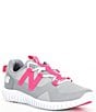 Color:Grey/Hi-Pink - Image 1 - Girls' Playgruv V2 Bungee Lace Running Sneakers (Youth)