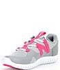 Color:Grey/Hi-Pink - Image 4 - Girls' Playgruv V2 Bungee Lace Running Sneakers (Youth)